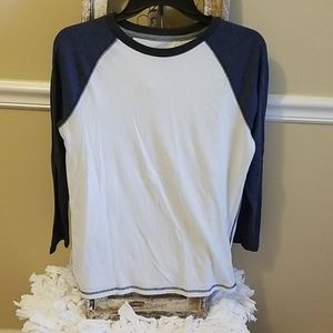Arizona - White w/ Blue Long Sleeve - Size L